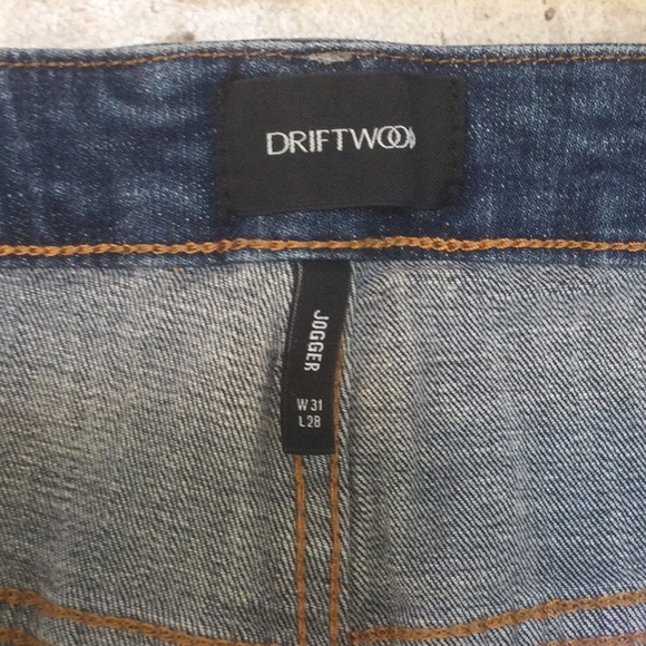 Driftwood Distressed Jogger Style Denim - 31W/28L - like new - Picture 3 of 6